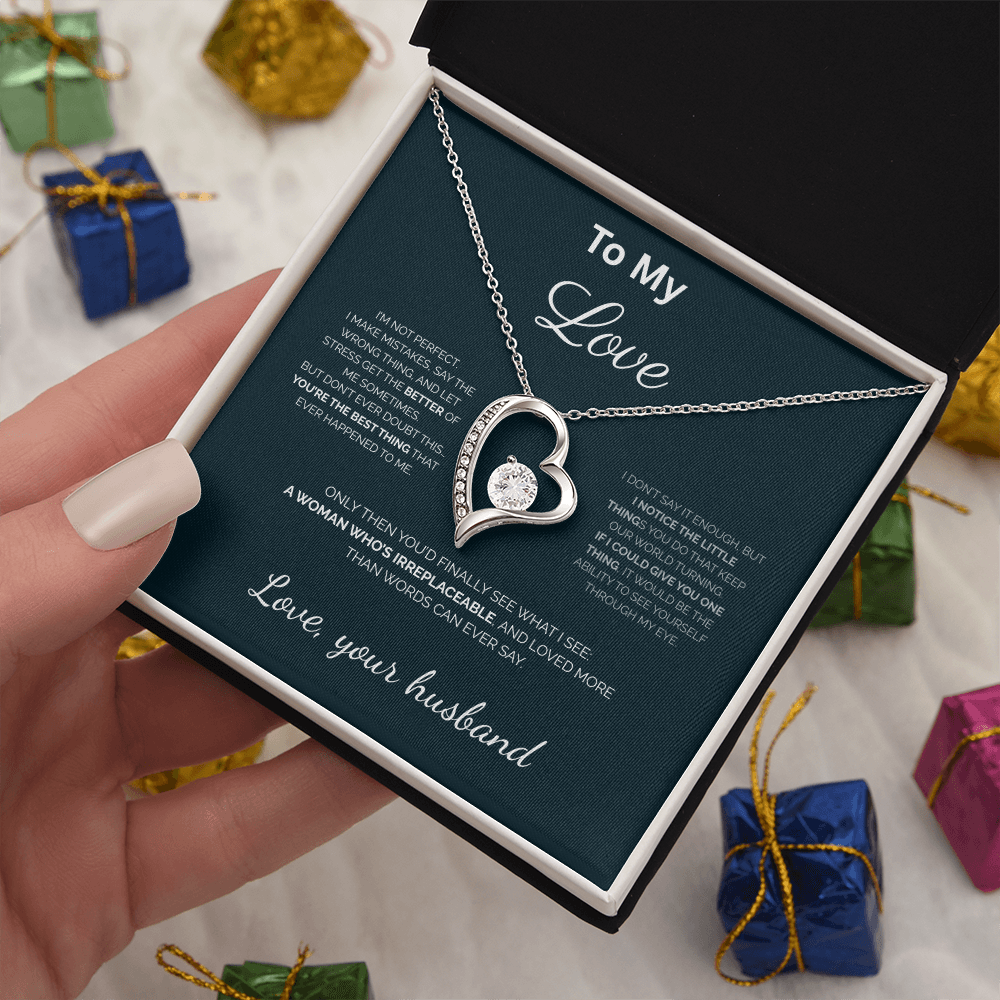 To My Love\You're the best thing\Forever Love Necklace