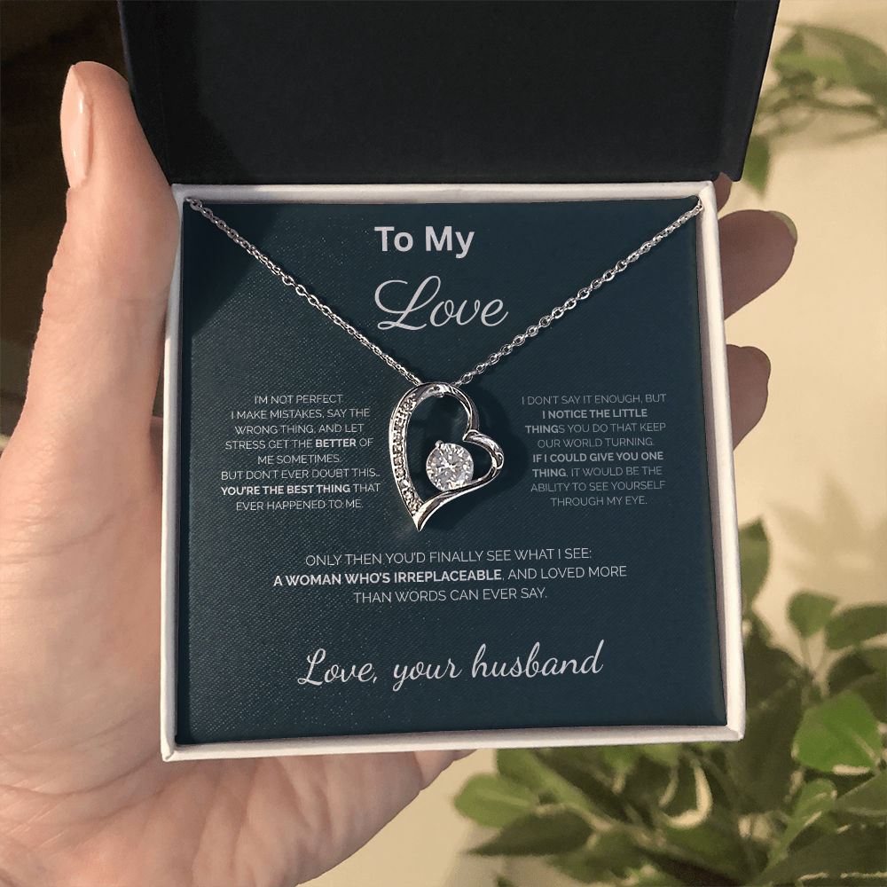 To My Love\You're the best thing\Forever Love Necklace