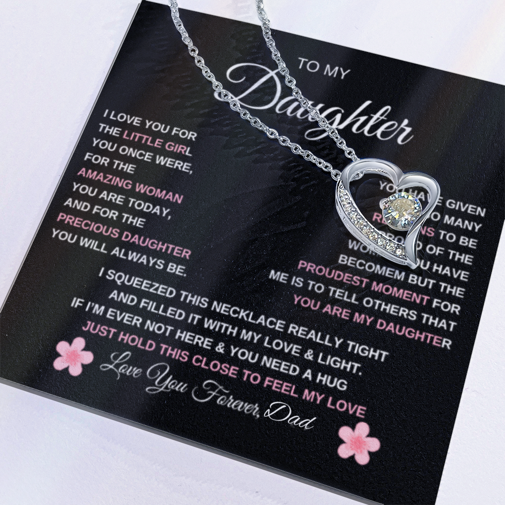 To My Daughter| Forever Love Necklace/ Love Dad