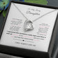 To My Lovely Daughter/Forever Love Necklace