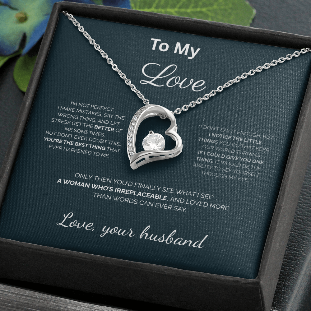To My Love\You're the best thing\Forever Love Necklace
