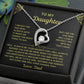 To My Daughter Love Dad\Forever Love Necklace