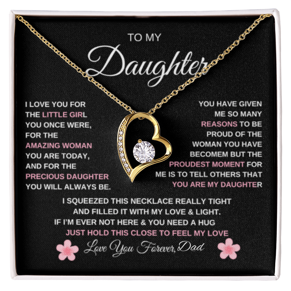 To My Daughter| Forever Love Necklace/ Love Dad