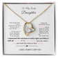 To My Lovely Daughter/Forever Love Necklace