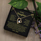 To My Daughter Love Dad\Forever Love Necklace
