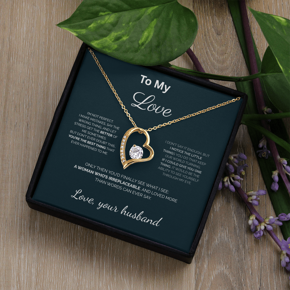 To My Love\You're the best thing\Forever Love Necklace