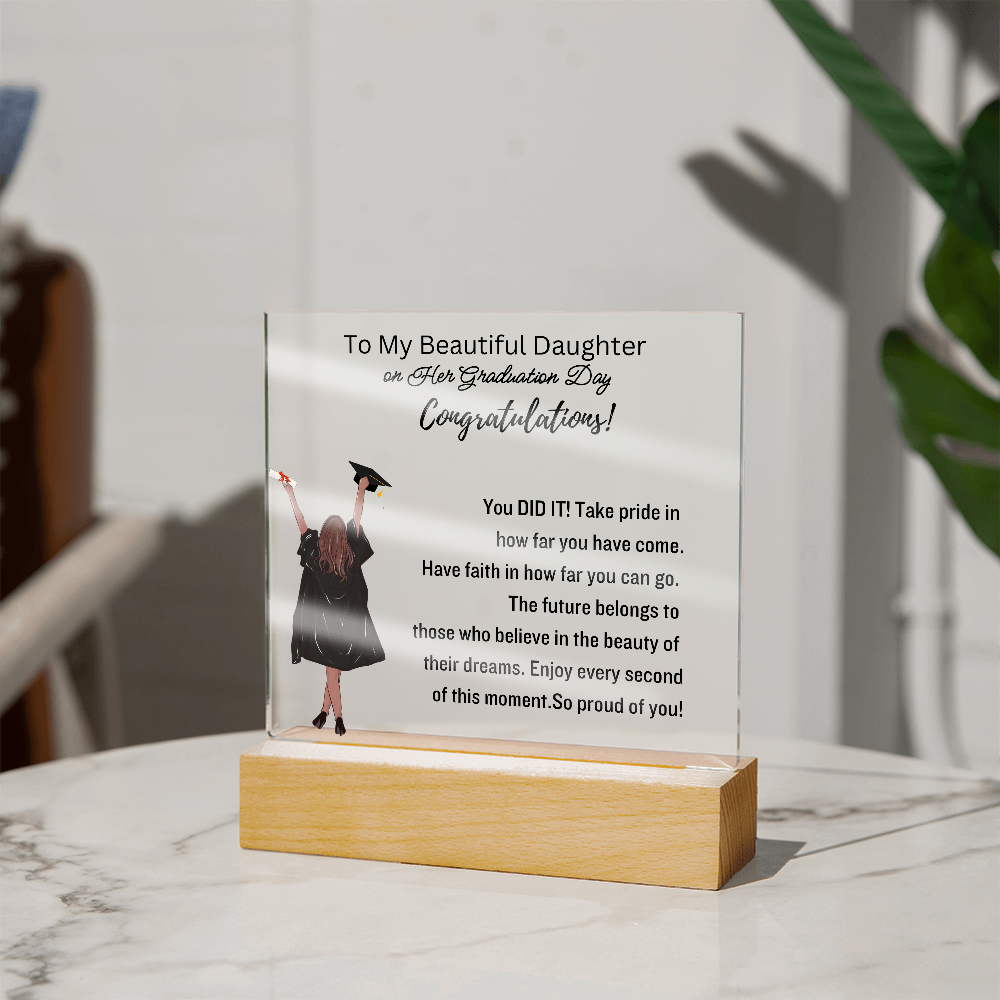 To My Daughter-Graduation Gift