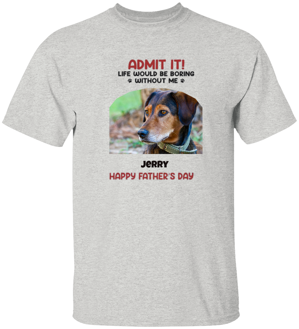 Personalized Shirt For Dog Dads! Father's Day Gift
