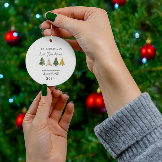 Our First Christmas in Our New Home – Personalized Ornaments & Holiday Decor for a Memorable Celebration"