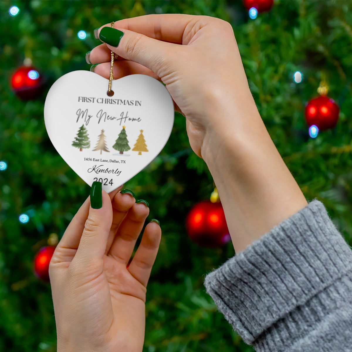 First Christmas in My New Home – Personalized Ornament