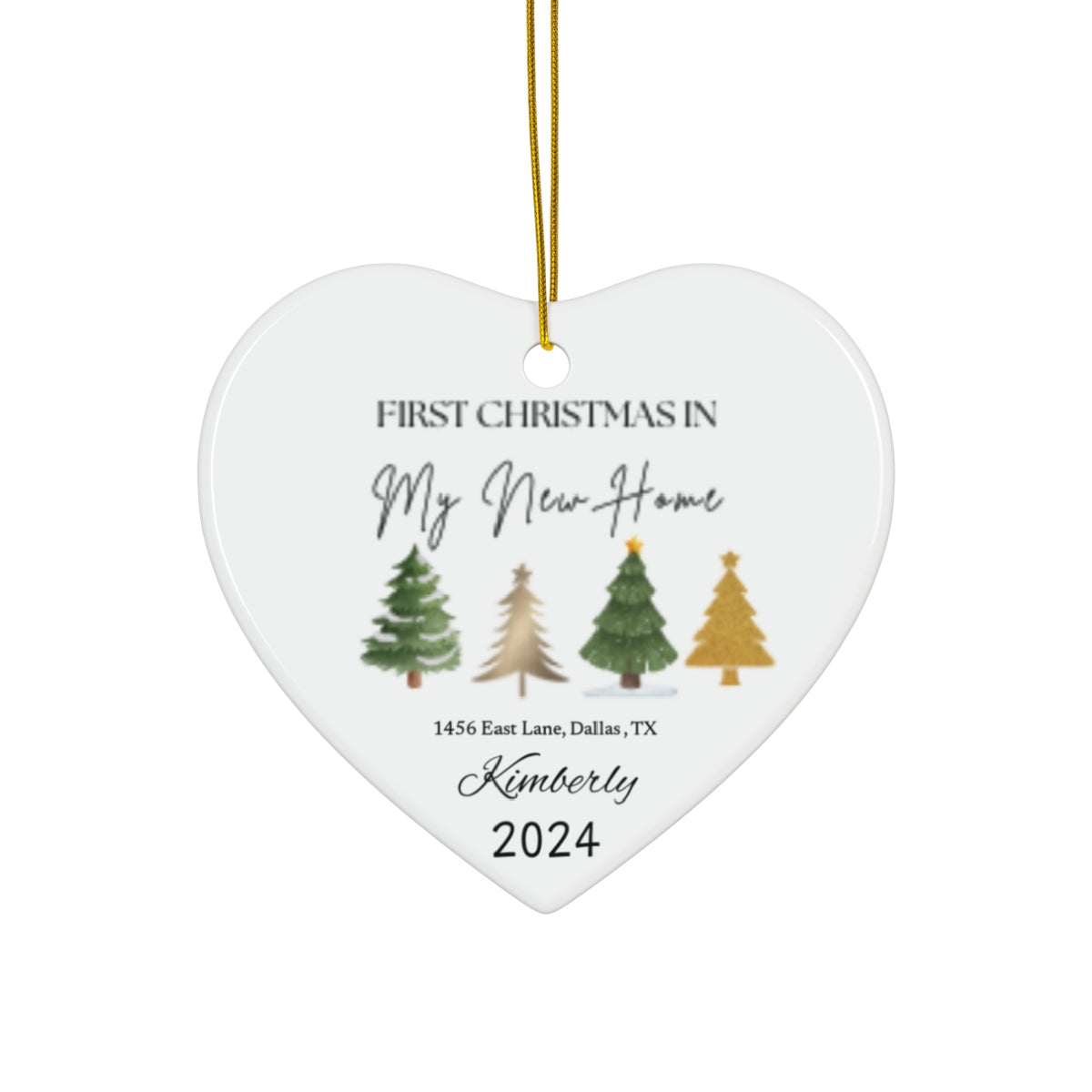 First Christmas in My New Home – Personalized Ornament