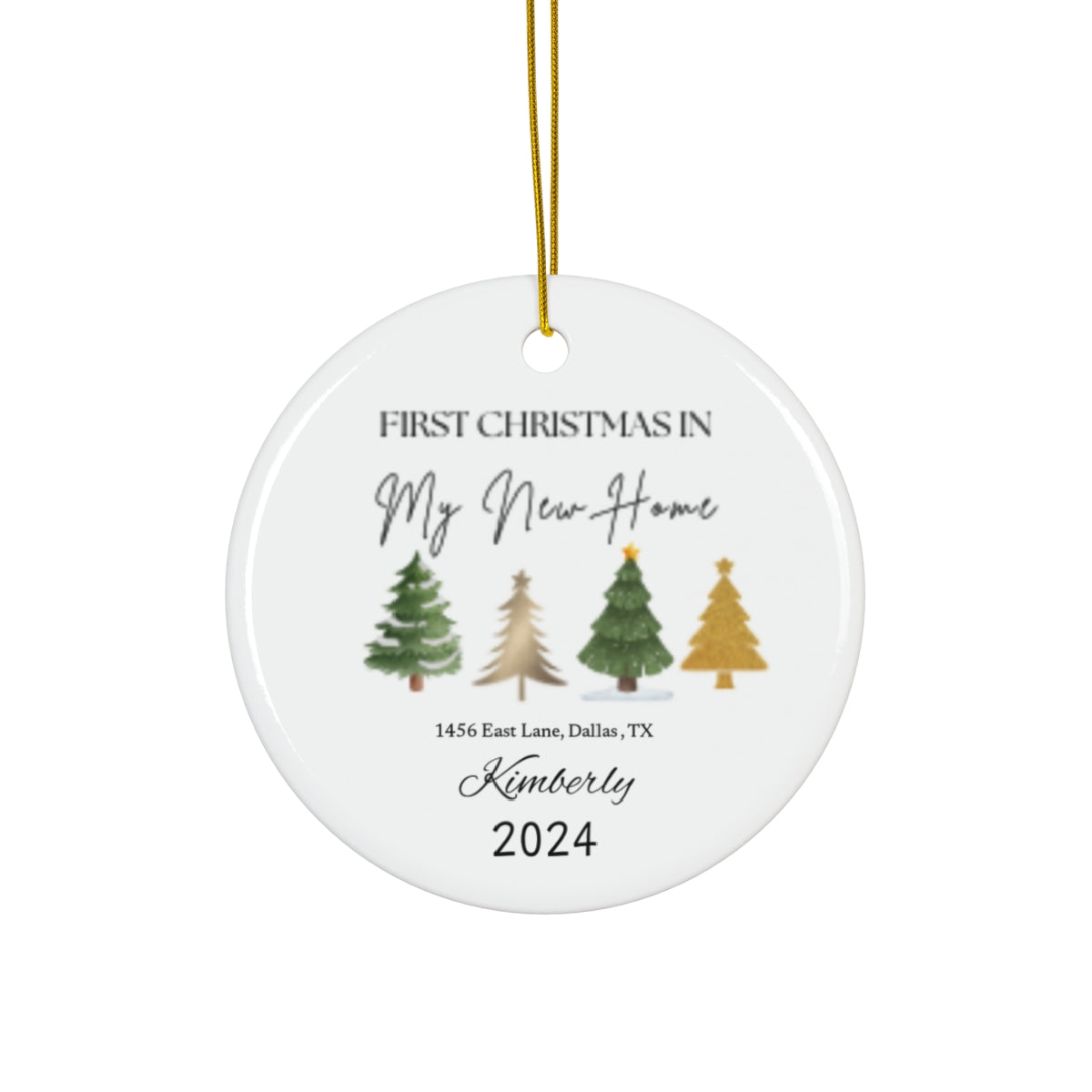 First Christmas in My New Home – Personalized Ornament