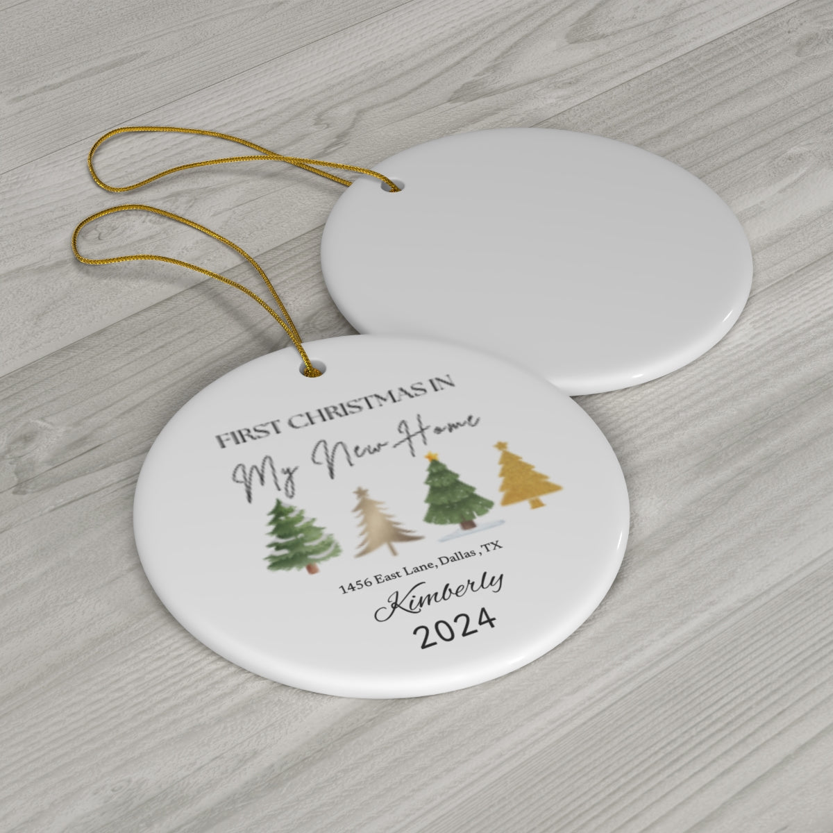 First Christmas in My New Home – Personalized Ornament