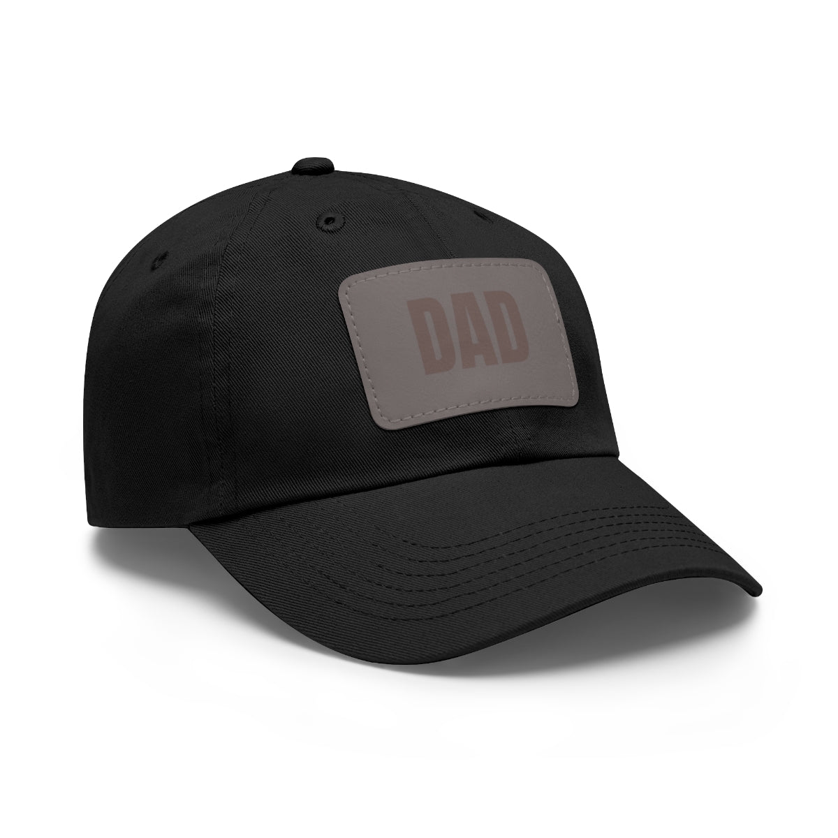 Dad Stamp Hat | Leather Patch Trucker Style Hats | Gift for Dad | Apparel for New Dad | Birthday | Personalized Gift
