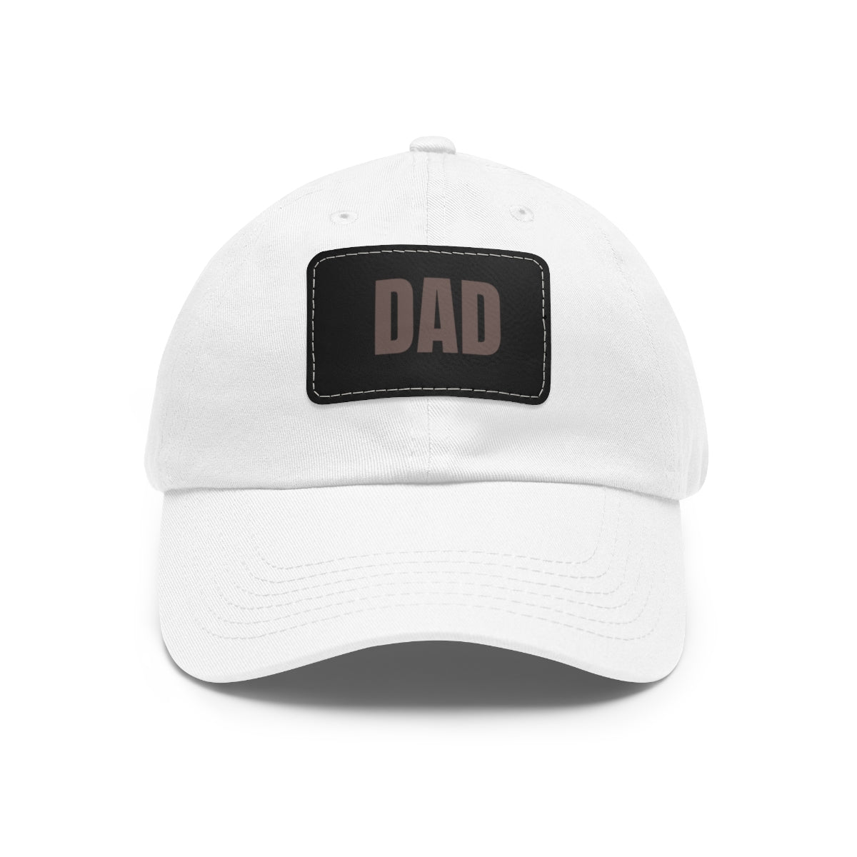 Dad Stamp Hat | Leather Patch Trucker Style Hats | Gift for Dad | Apparel for New Dad | Birthday | Personalized Gift
