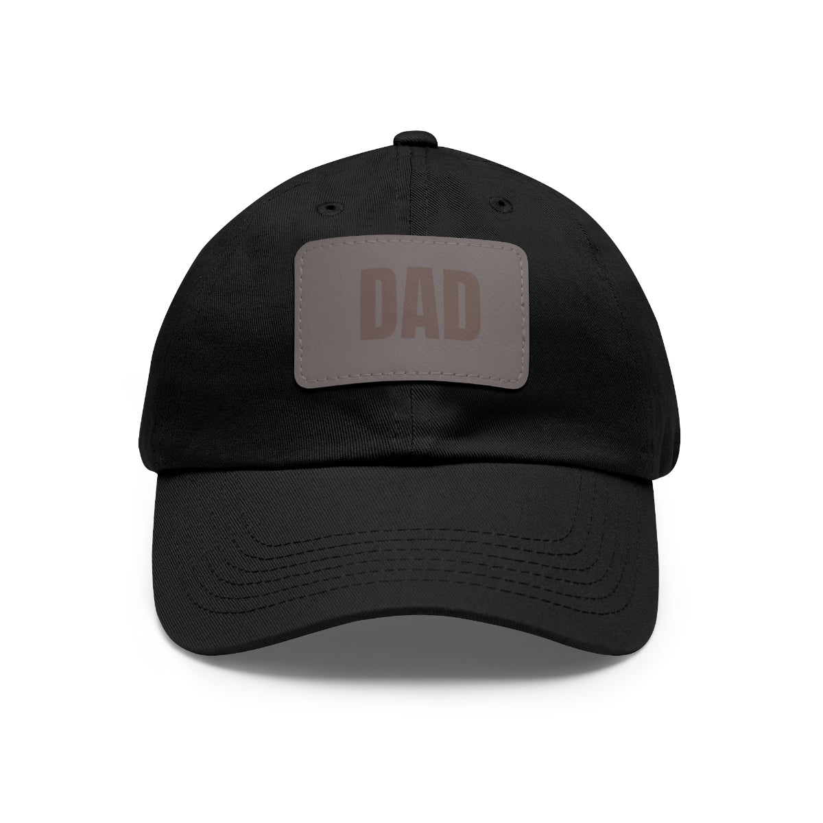 Dad Stamp Hat | Leather Patch Trucker Style Hats | Gift for Dad | Apparel for New Dad | Birthday | Personalized Gift