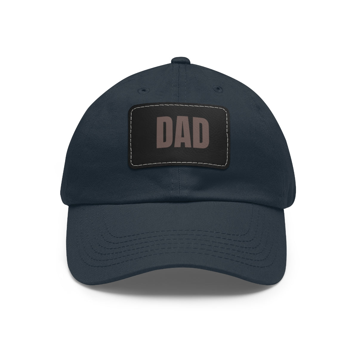 Dad Stamp Hat | Leather Patch Trucker Style Hats | Gift for Dad | Apparel for New Dad | Birthday | Personalized Gift