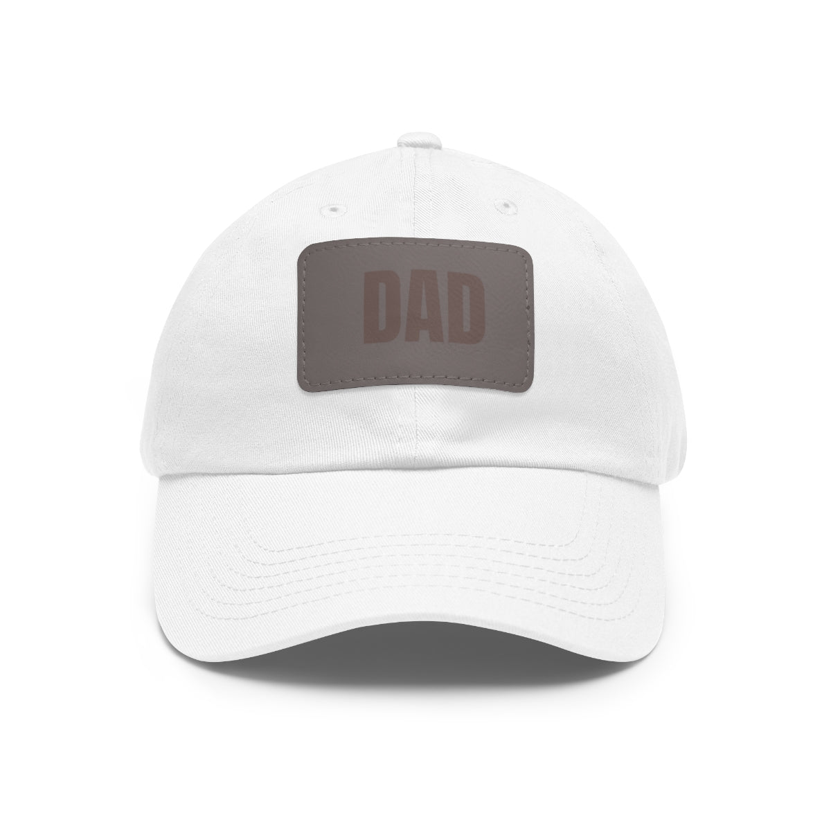 Dad Stamp Hat | Leather Patch Trucker Style Hats | Gift for Dad | Apparel for New Dad | Birthday | Personalized Gift
