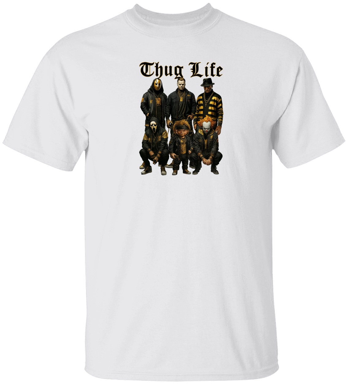 Thug Life Halloween Villains T-Shirt – Scary Squad Graphic Tee