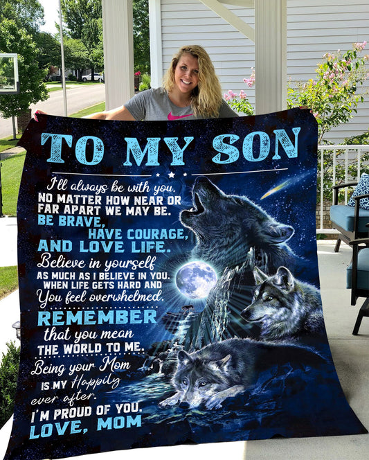 To My Son Blanket Love Mom